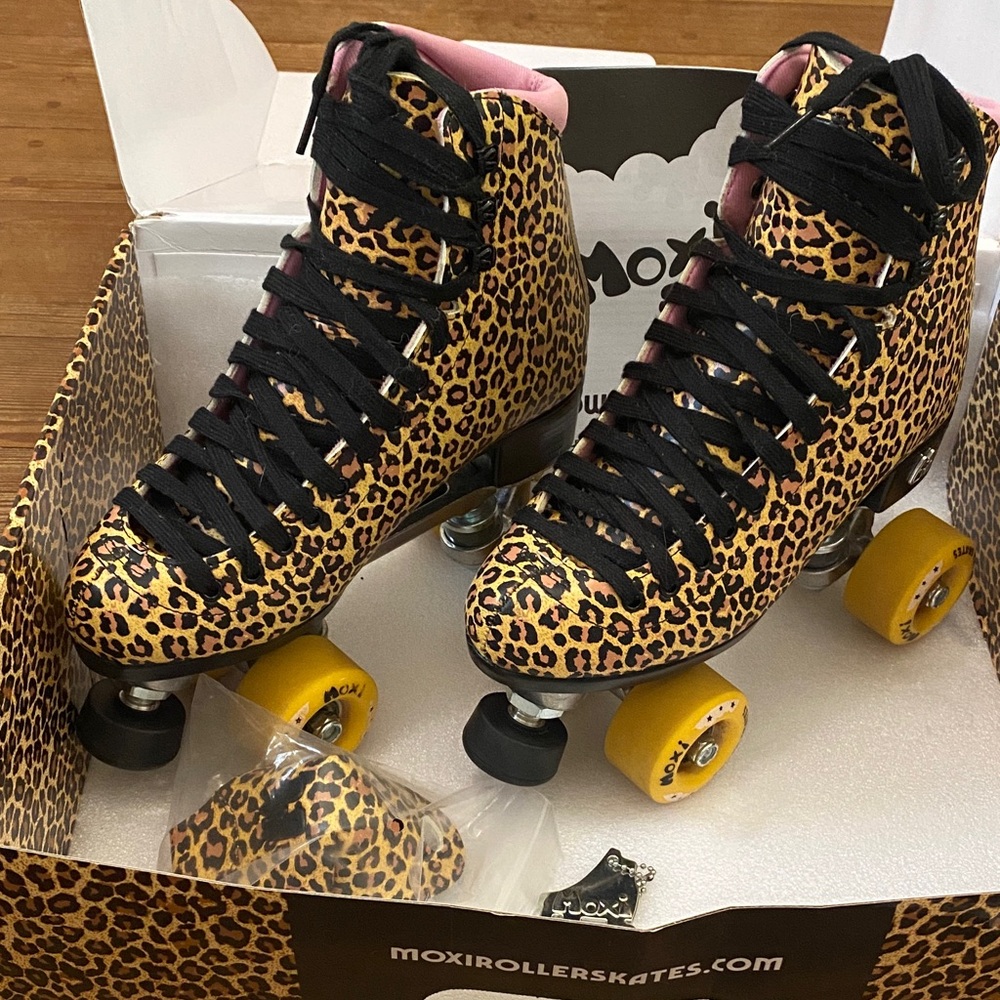 Moxi Leopard Print Women's Roller Skates
